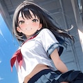 セーラー服美少女のパンツ 3枚目