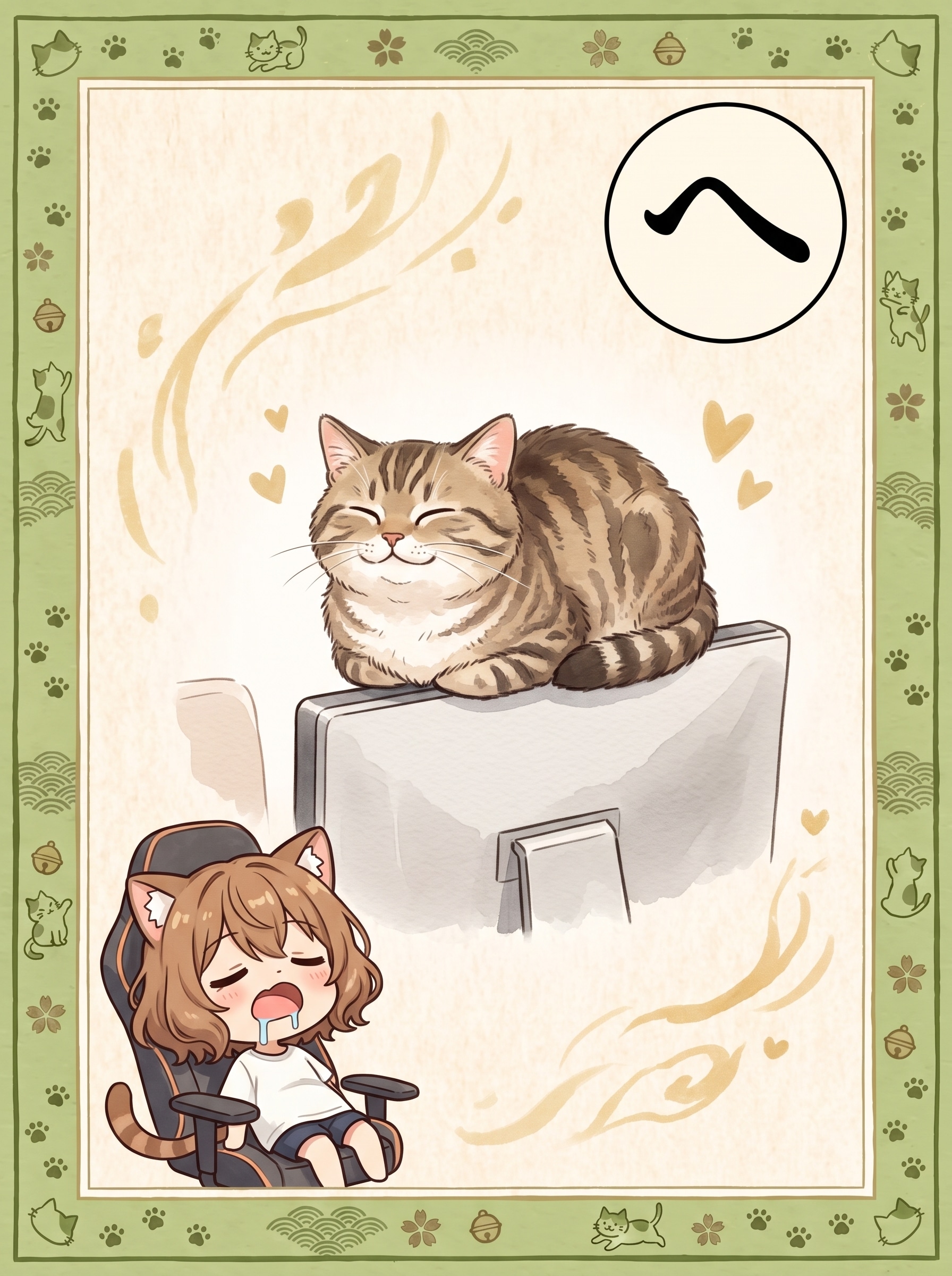 へんな場所 それが猫には 特等席 | の人気AIイラスト・グラビア