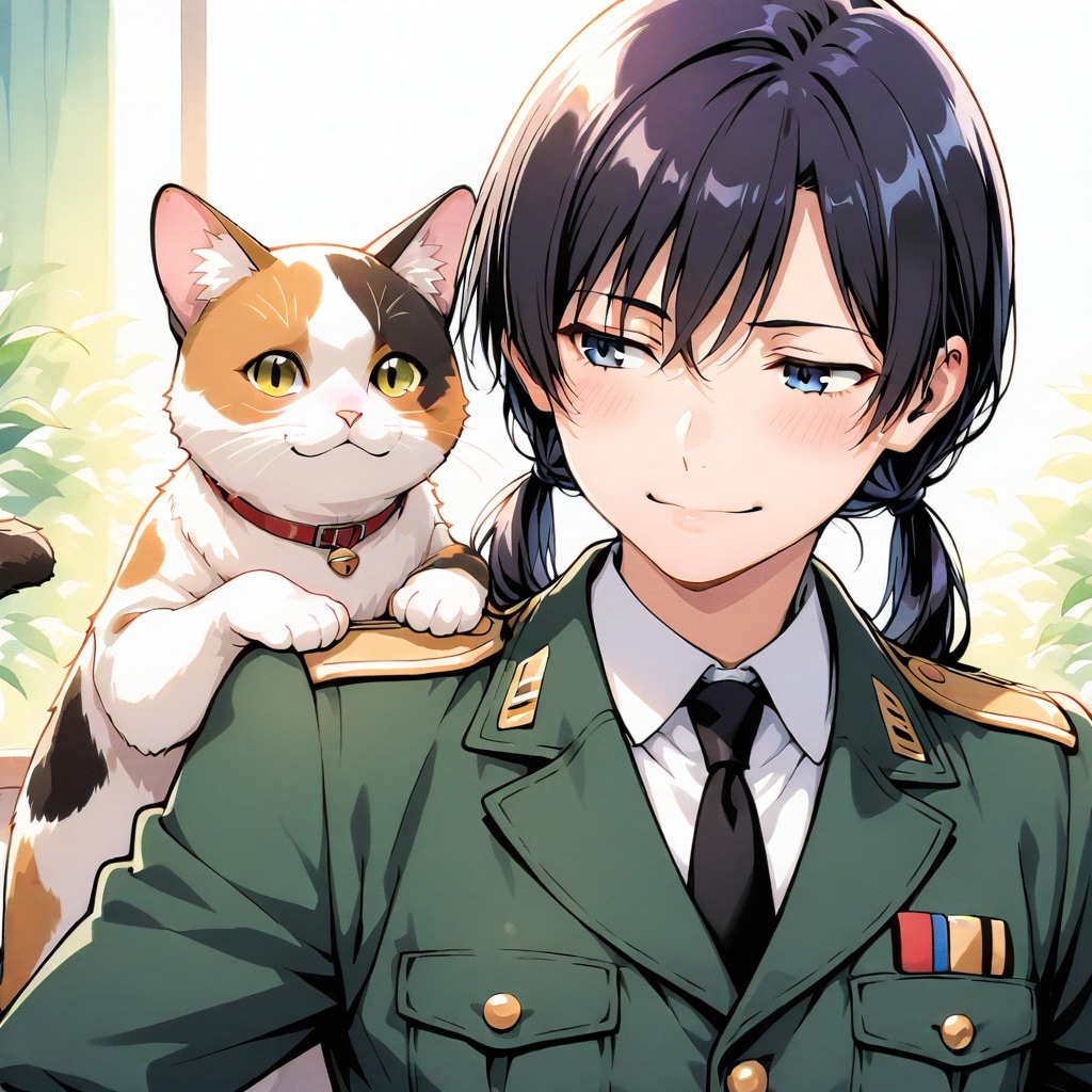 男装の麗人 with 三毛殿 | の人気AIイラスト・グラビア