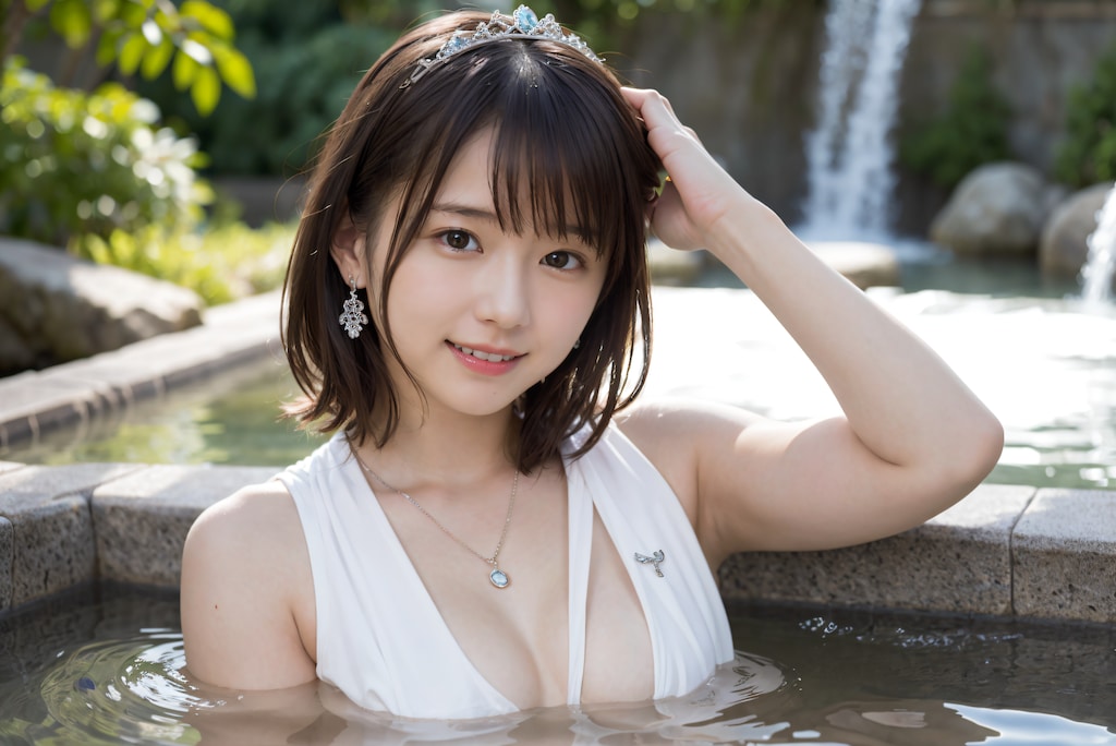 お風呂に入るお姫様 2