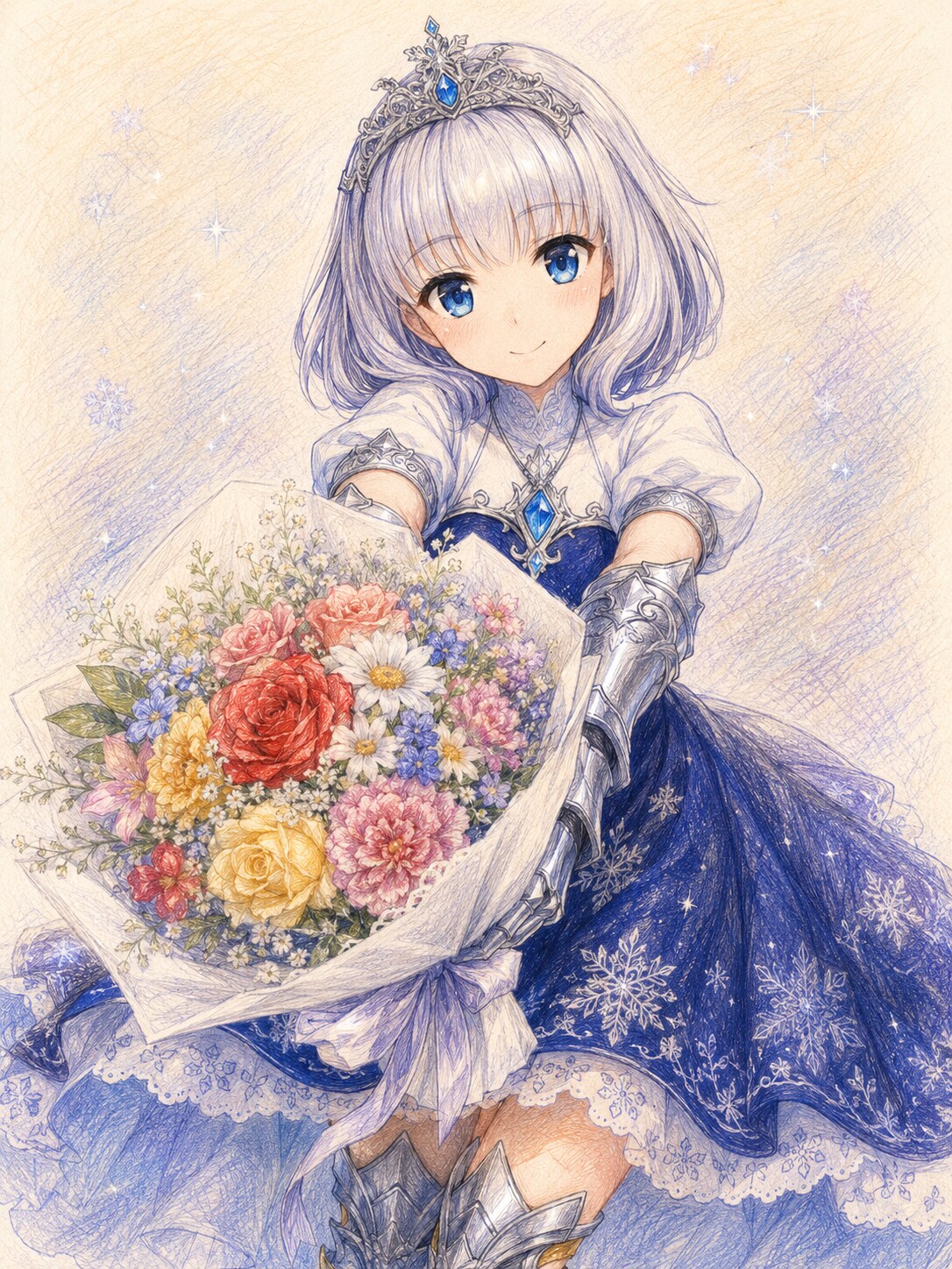 スターライト・スノー様からの花束 | の人気AIイラスト・グラビア