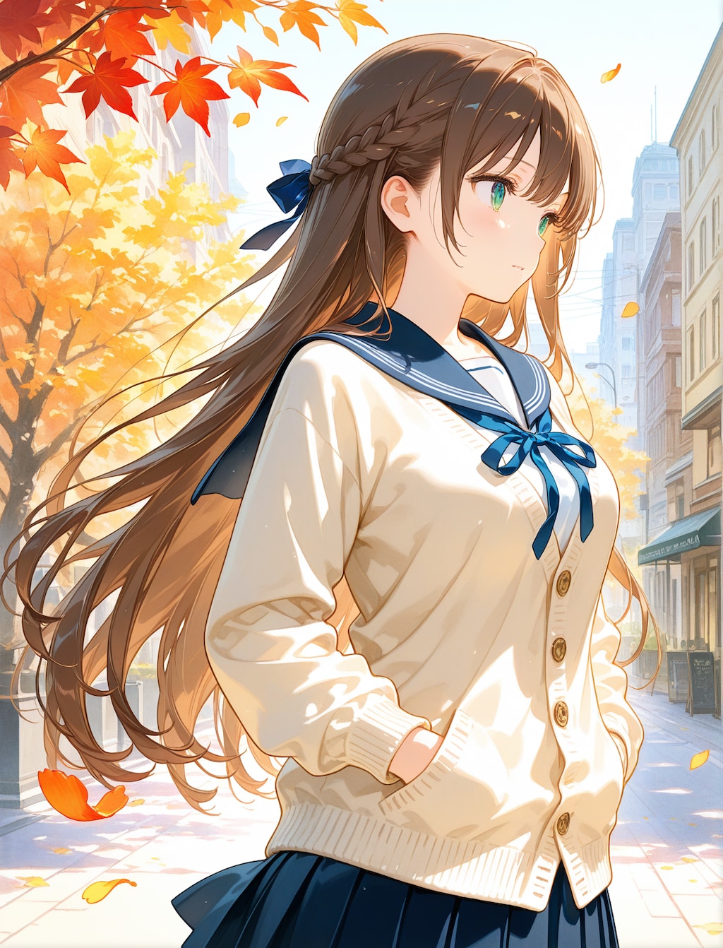 アイボリーの制服