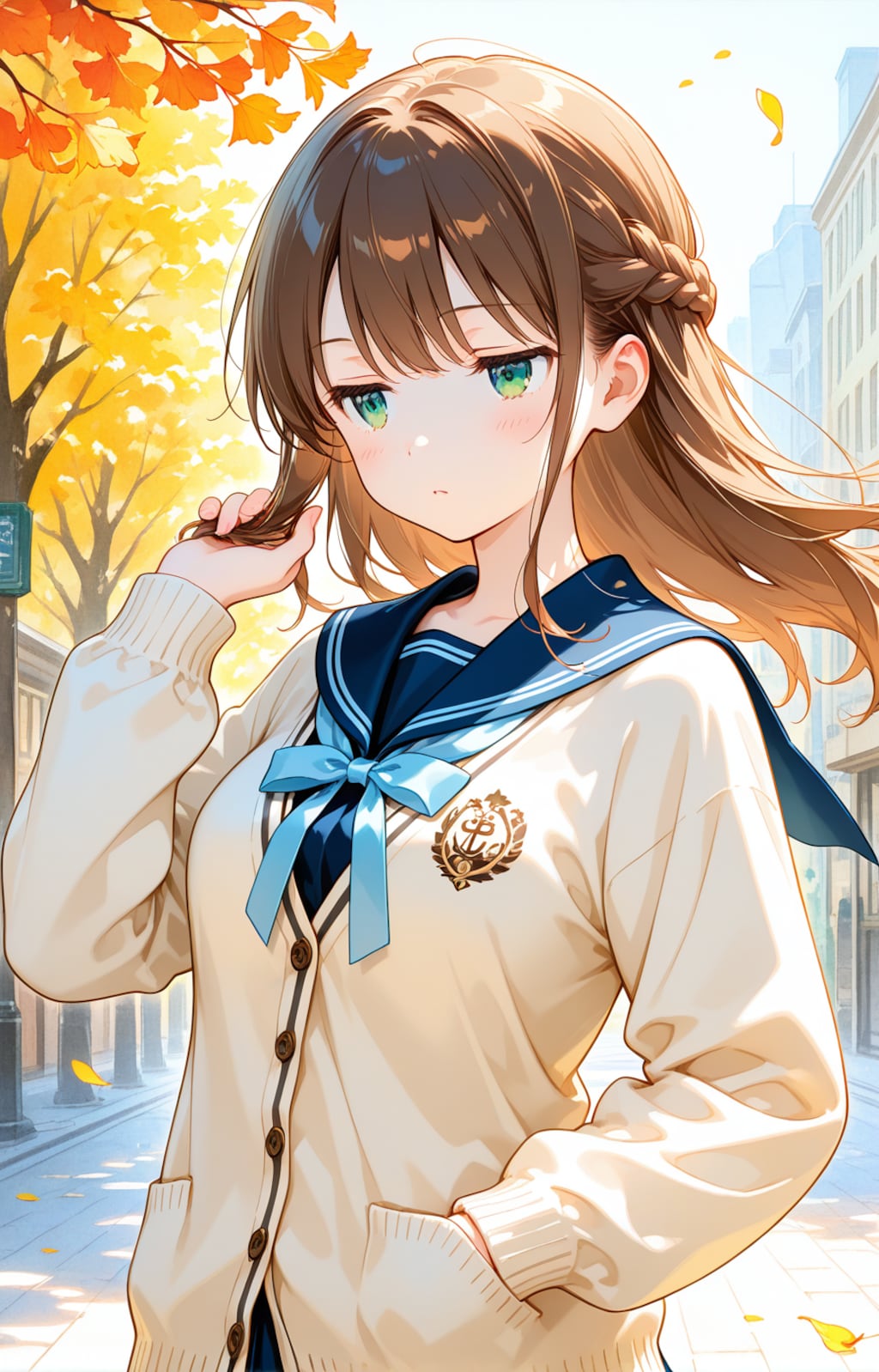 アイボリーの制服