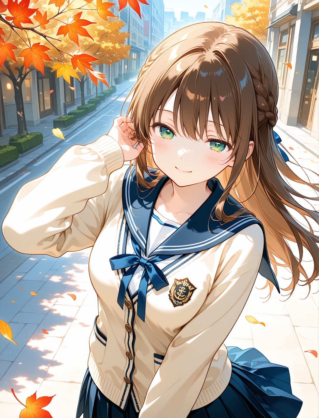 アイボリーの制服