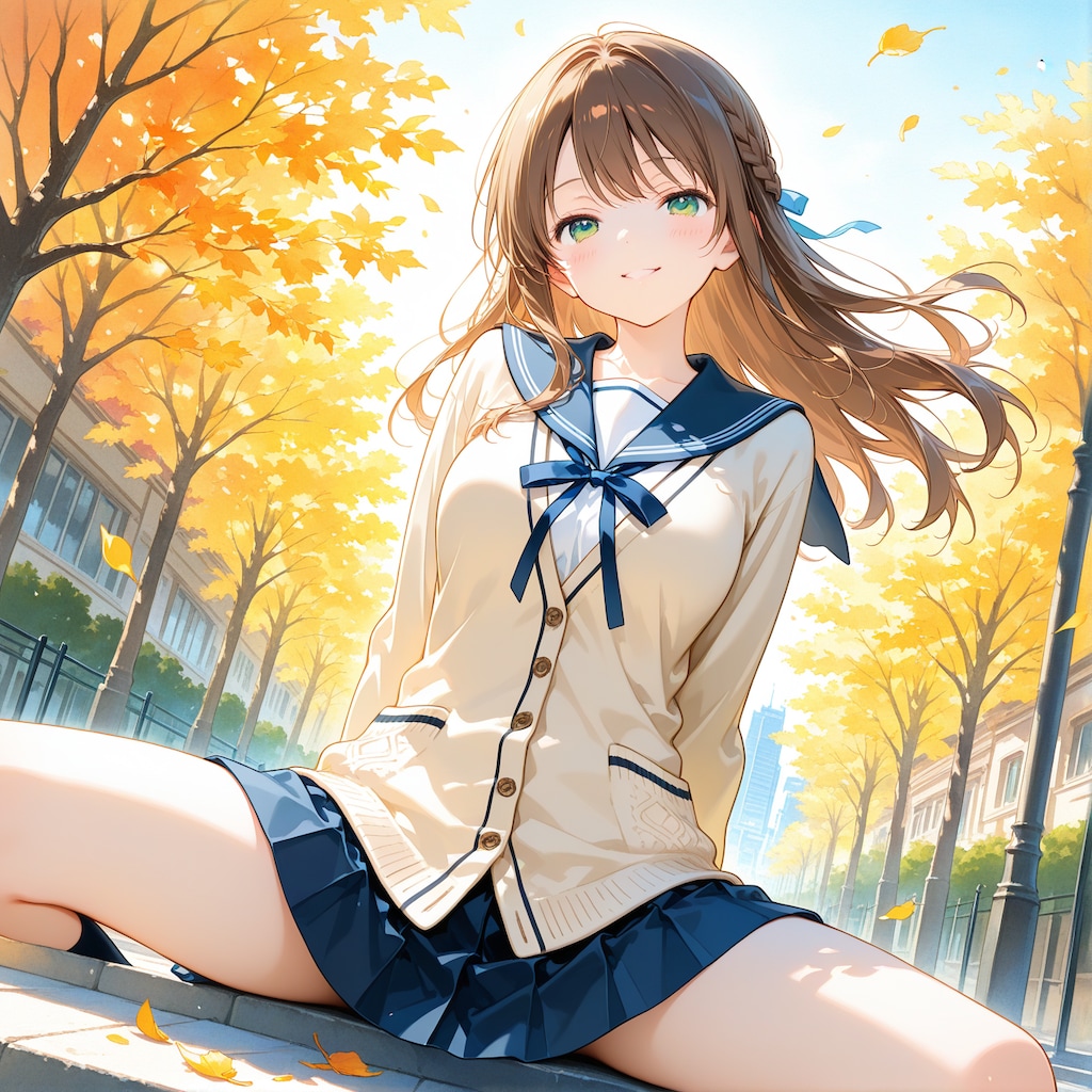 アイボリーの制服