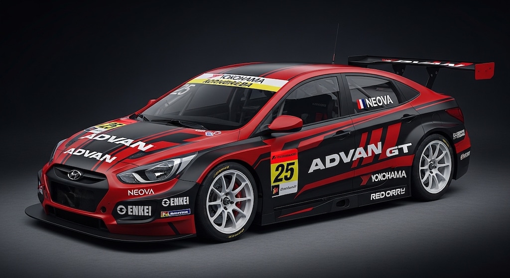 アドバンヒュンダイアクセントレーシングカー