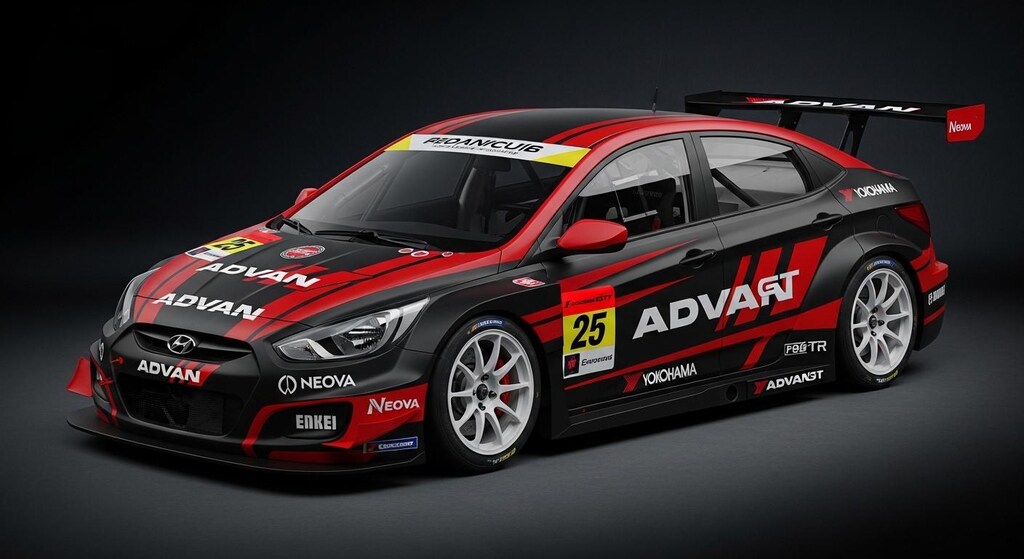 アドバンヒュンダイアクセントレーシングカー