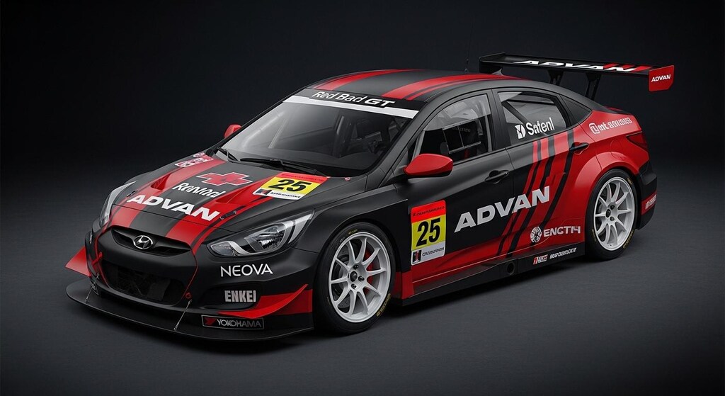 アドバンヒュンダイアクセントレーシングカー