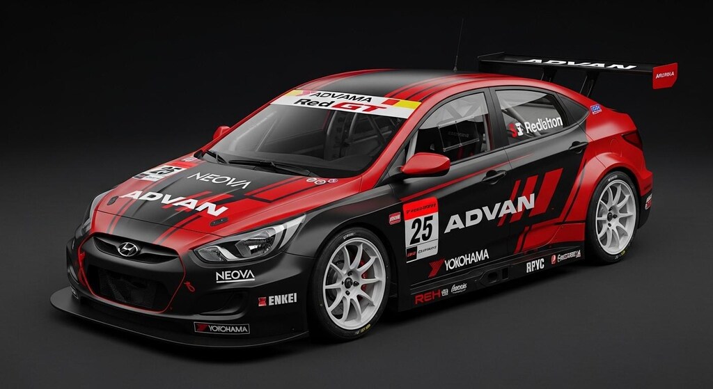 アドバンヒュンダイアクセントレーシングカー