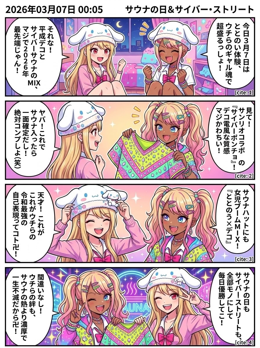 本日3月7日は「サウナの日」 | の人気AIイラスト・グラビア