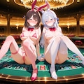 カジノでバイトする少女達💕 2枚目