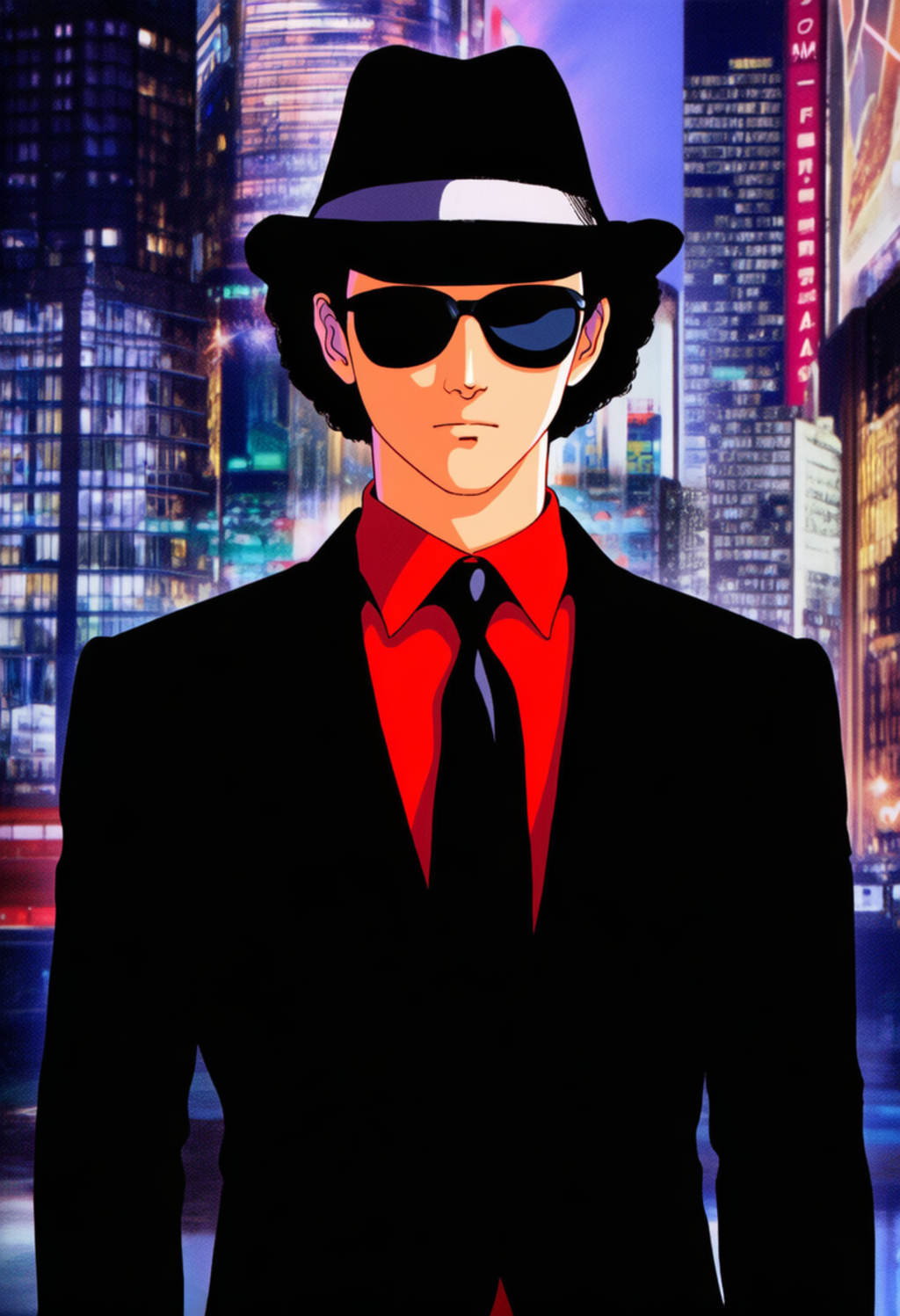 黒いスーツの男