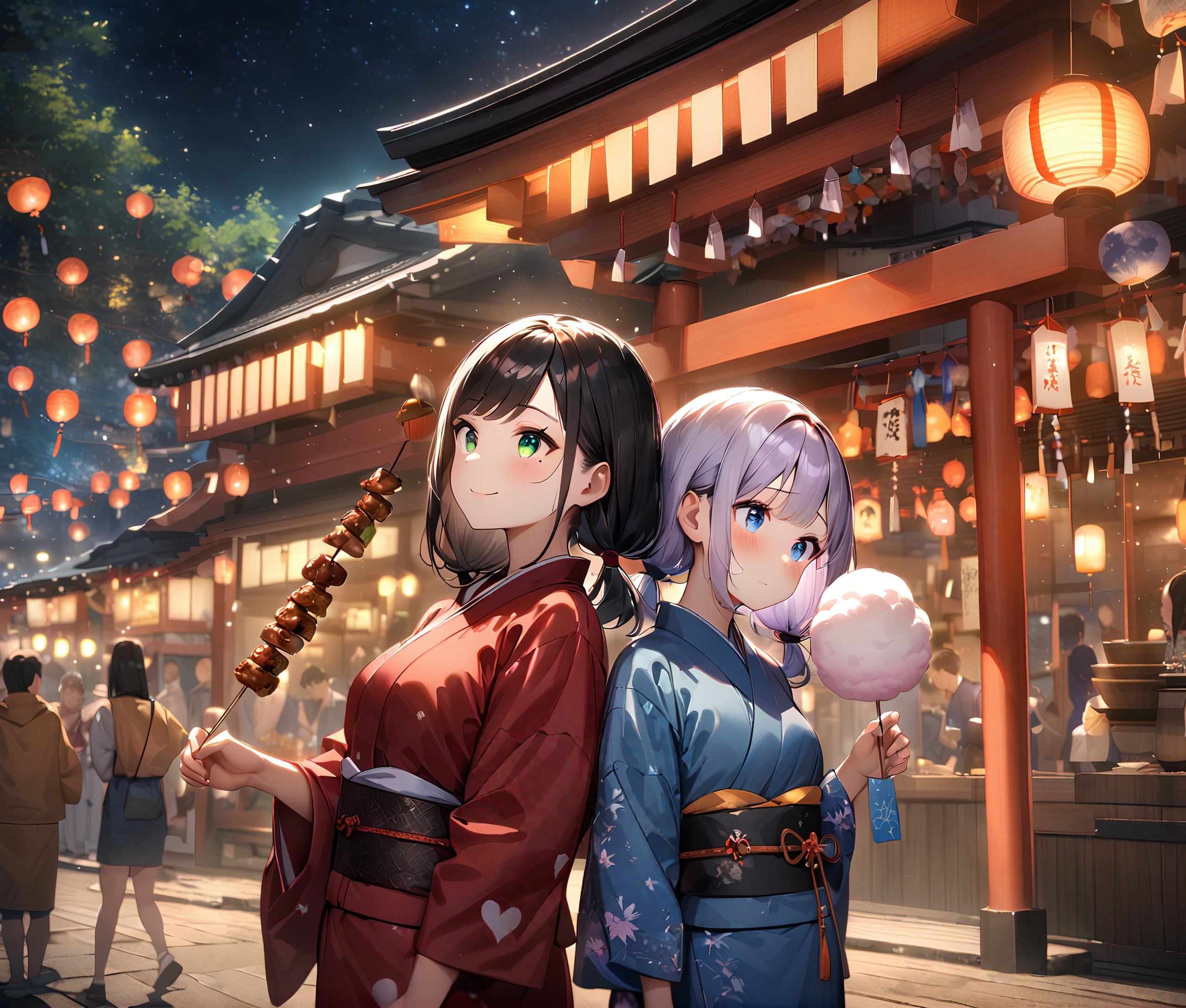 神社の夏祭り | の人気AIイラスト・グラビア