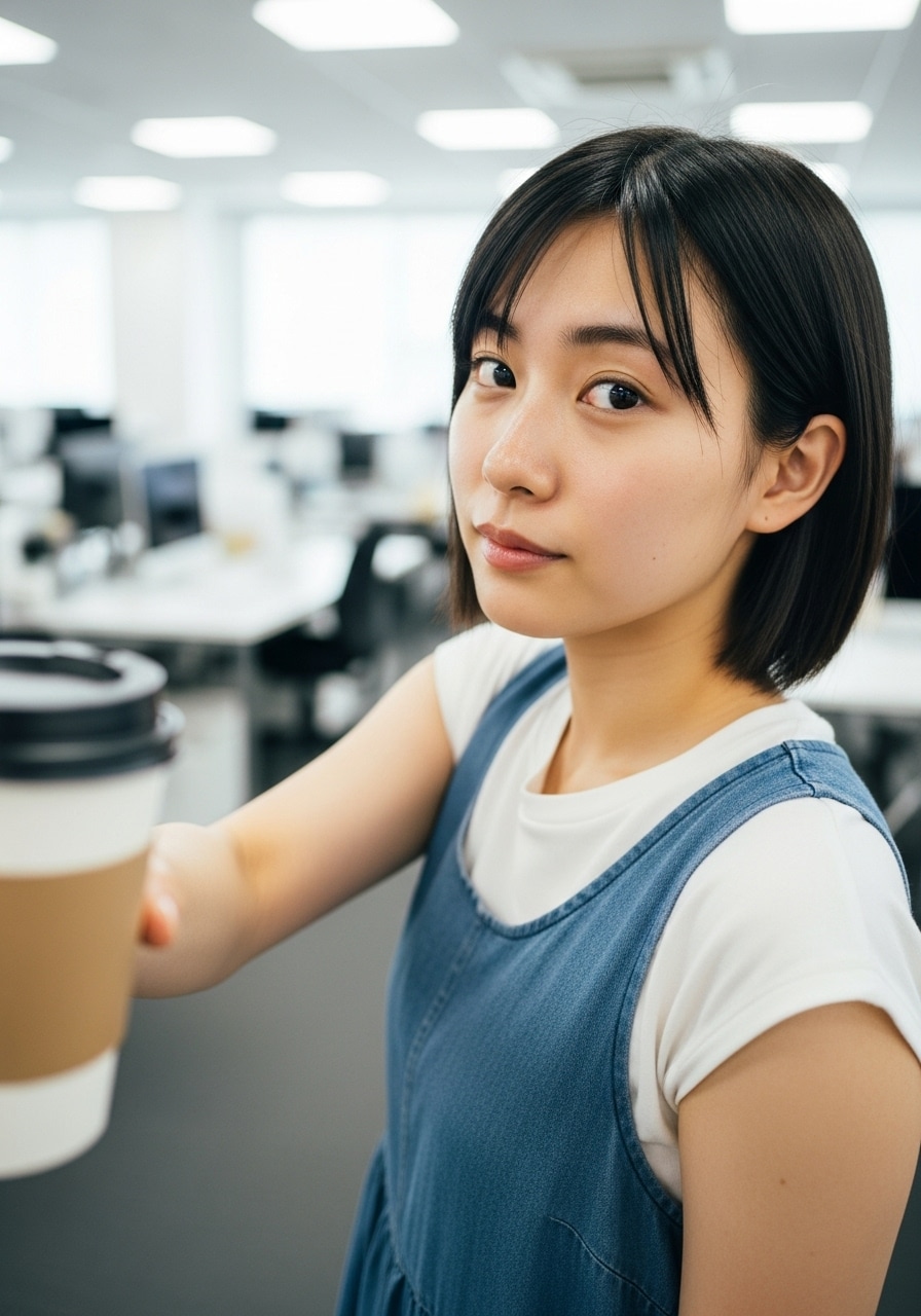 お疲れさん。はいコーヒー。 | の人気AIイラスト・グラビア