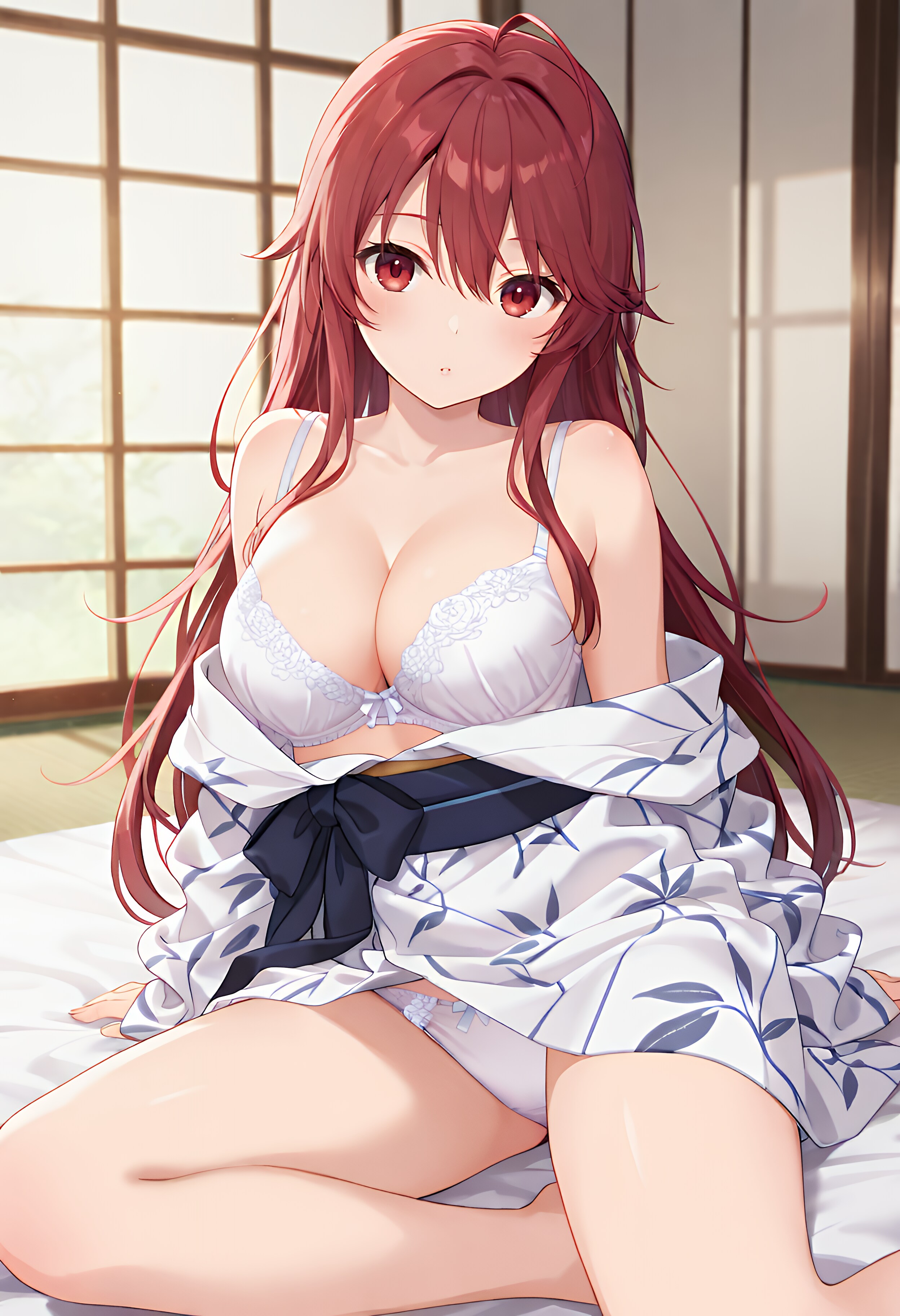 はだけてみせる