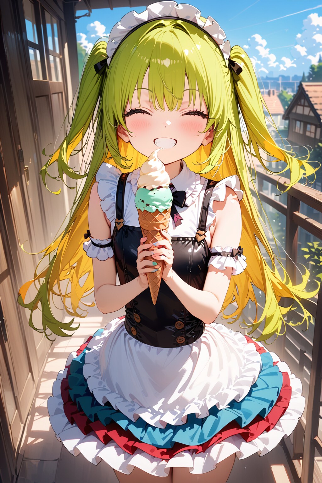 カラフルソフトクリーム