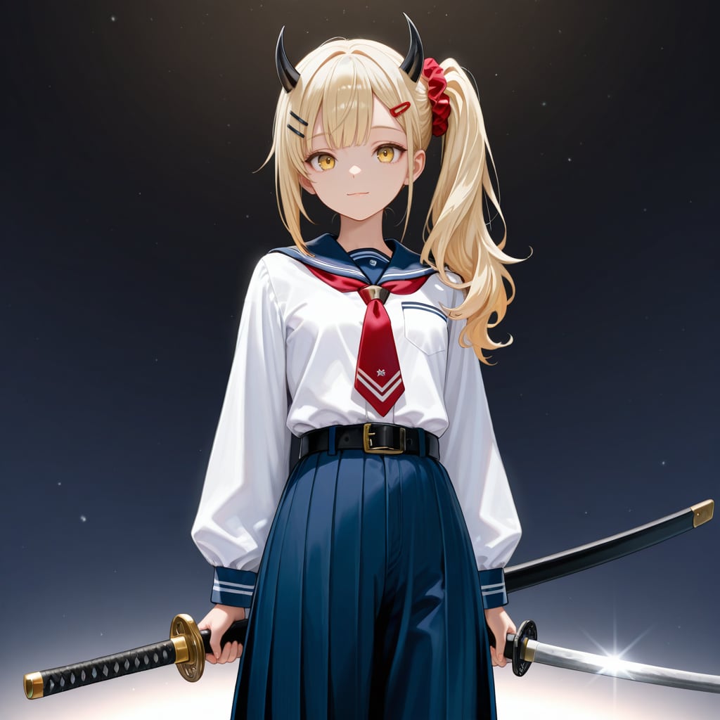 いつもの女鬼高生さんの角の形状について