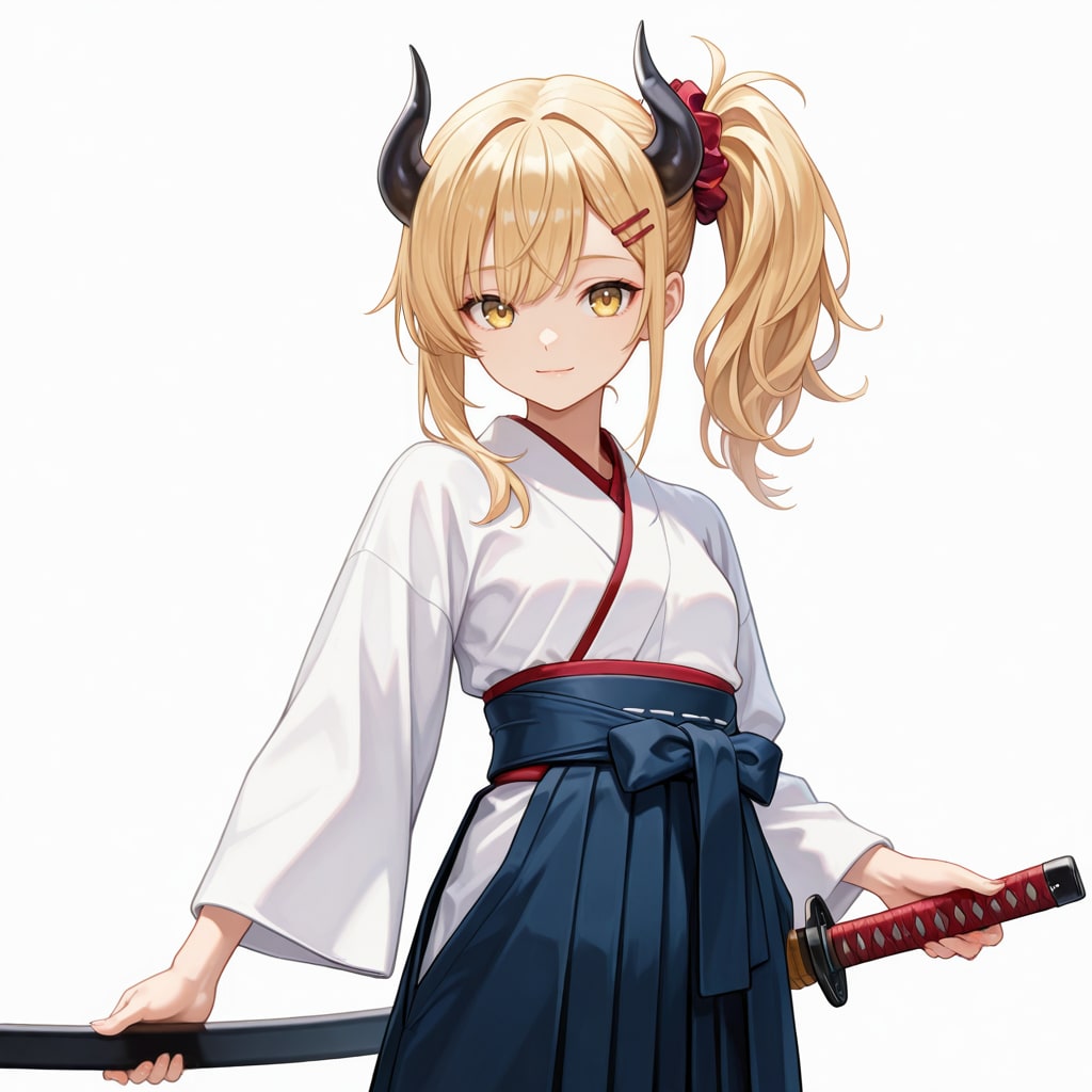 いつもの女鬼高生さんの角の形状について