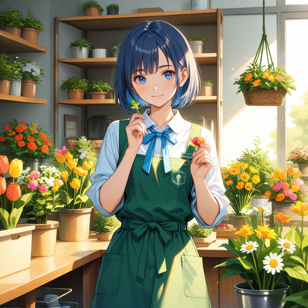 花屋さんの朝 | の人気AIイラスト・グラビア