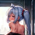 [10枚] 電車痴漢～デカチチロリ少女を後ろから～② 7枚目