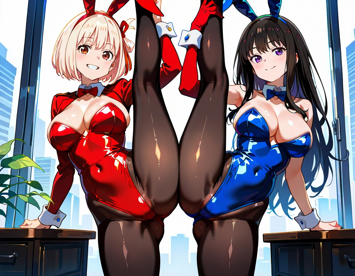 ちさと×たきなのバニーガール④