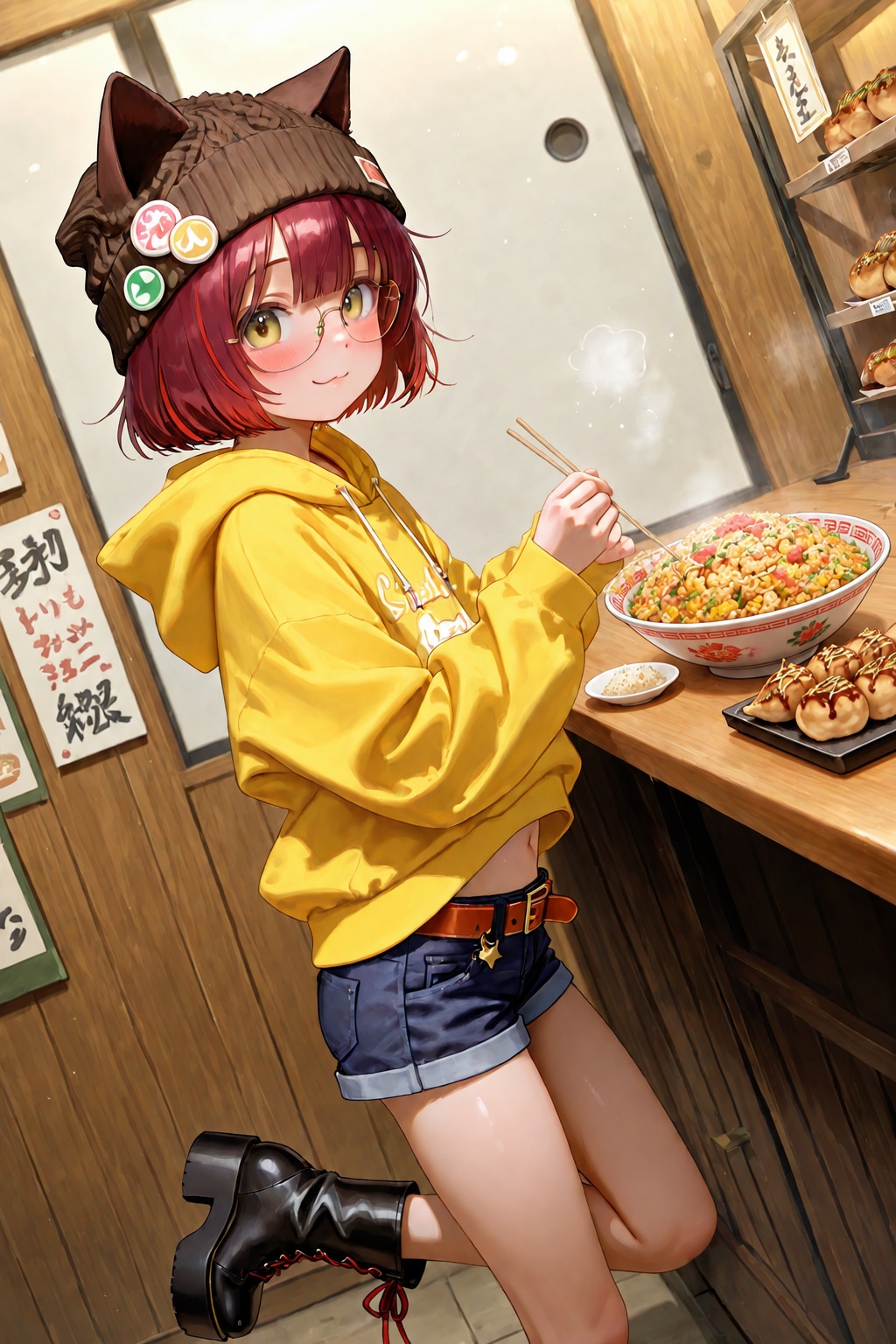 夏はカリカリ梅入り炒飯が一番良い