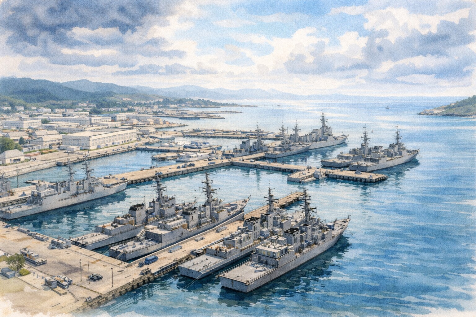 軍港（Naval Port） | の人気AIイラスト・グラビア