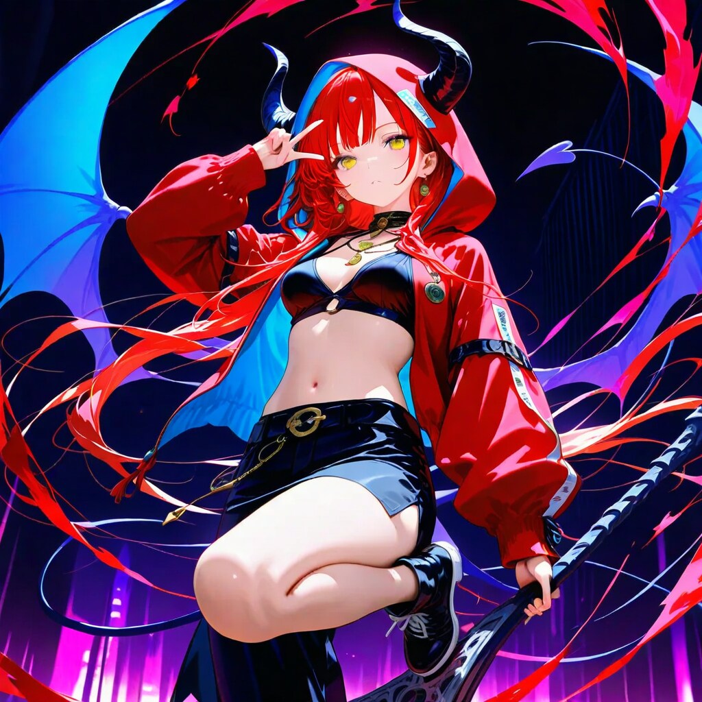 dragonでパーカー悪魔っ子250718