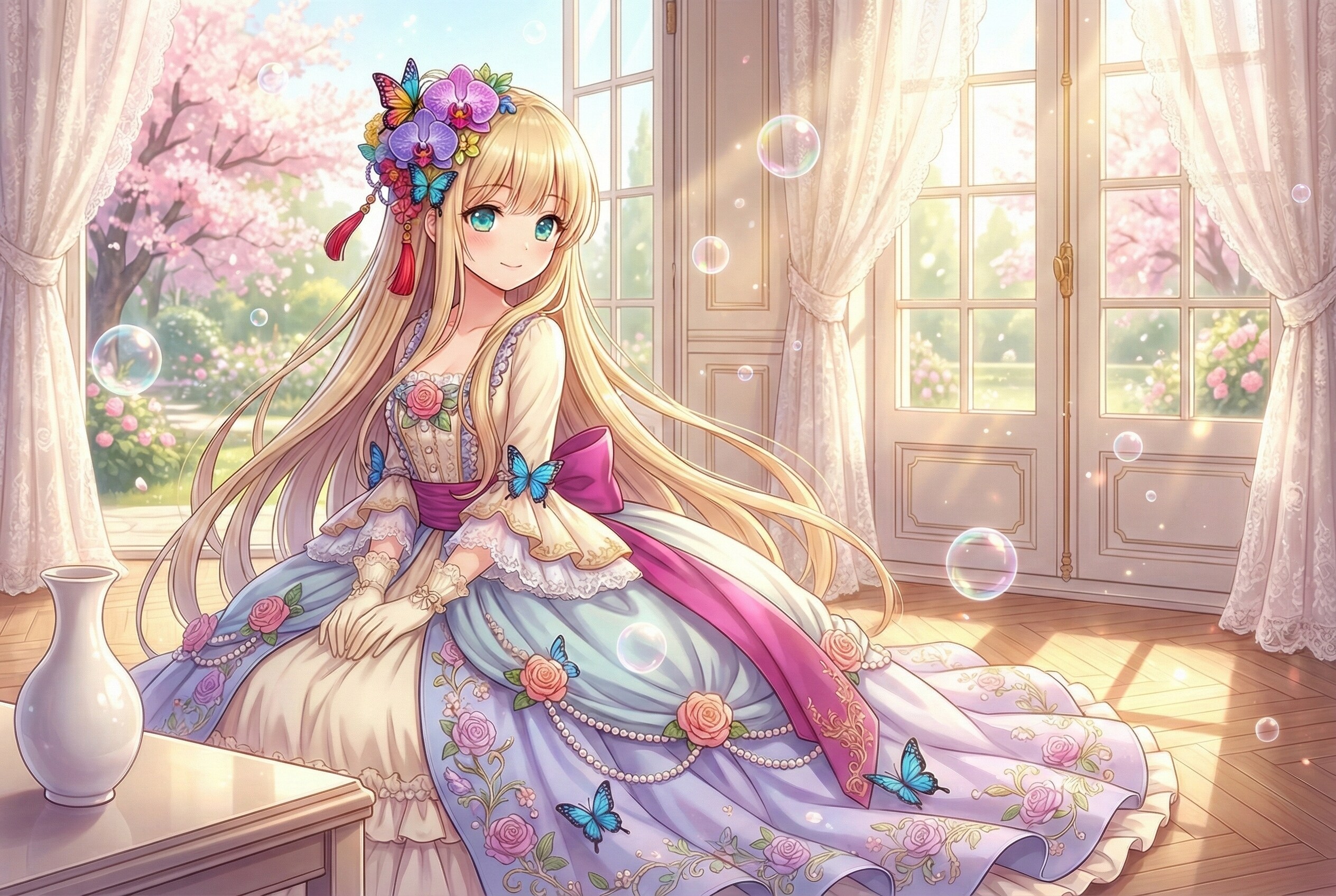 絢爛春苑 | の人気AIイラスト・グラビア