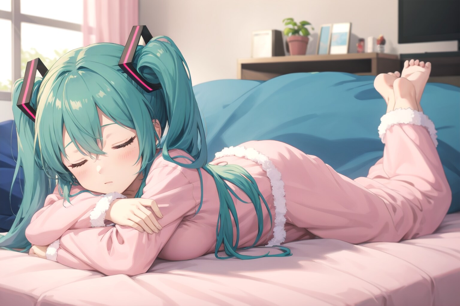 ピンクのパジャマ