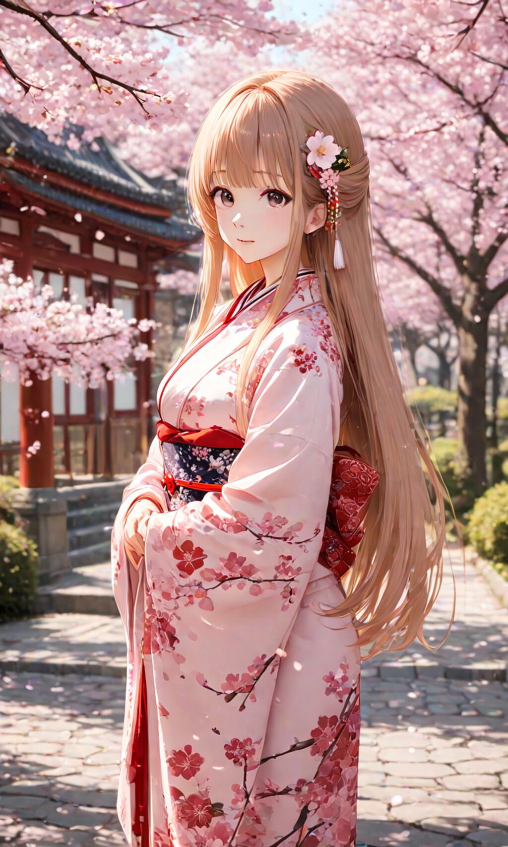 桜満開で綺麗ですね