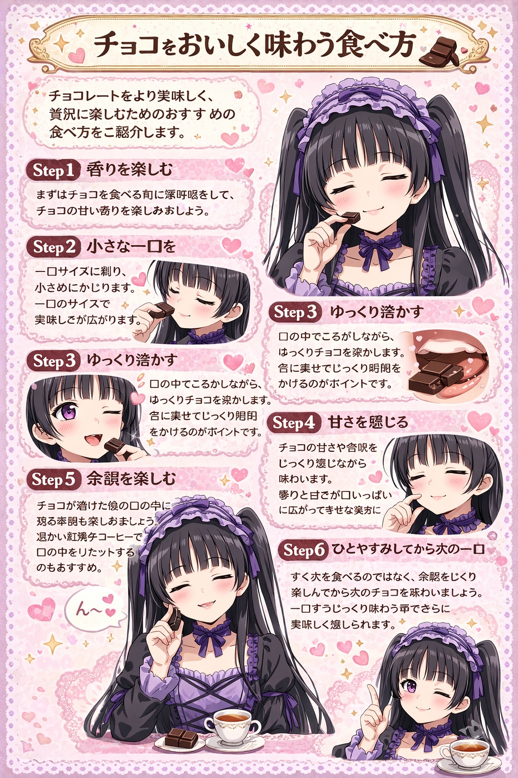 チョコをおいしく味わう食べ方