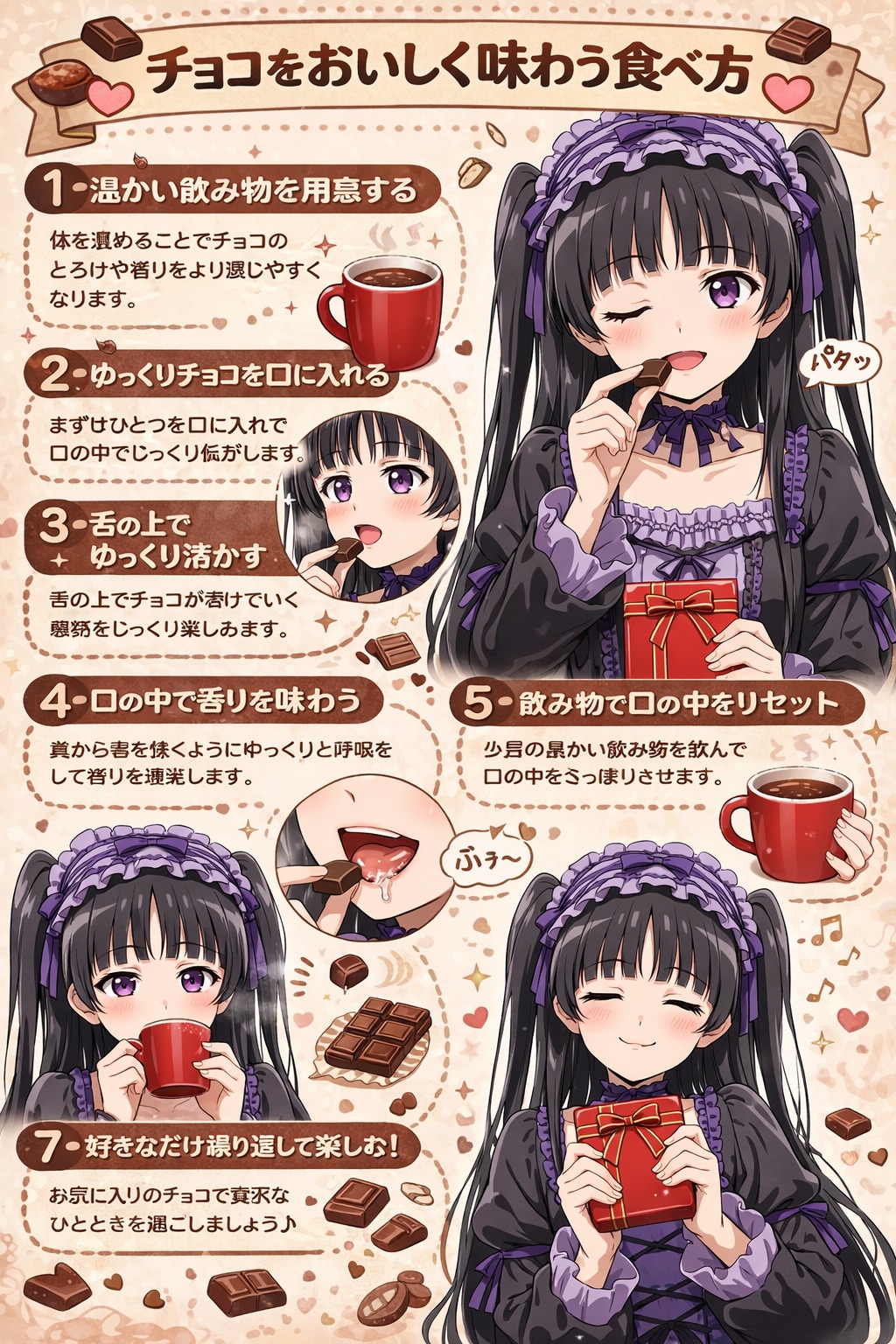 チョコをおいしく味わう食べ方