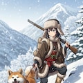 雪中の狩人 7枚目