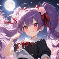 夜桜🌸②紫の少女 4枚目