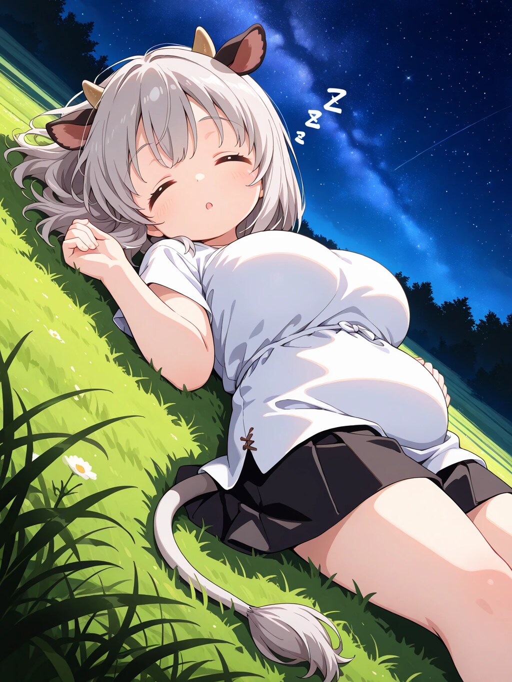 星空を見上げるケイト