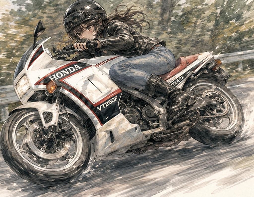 HONDA VT25Fの女の子