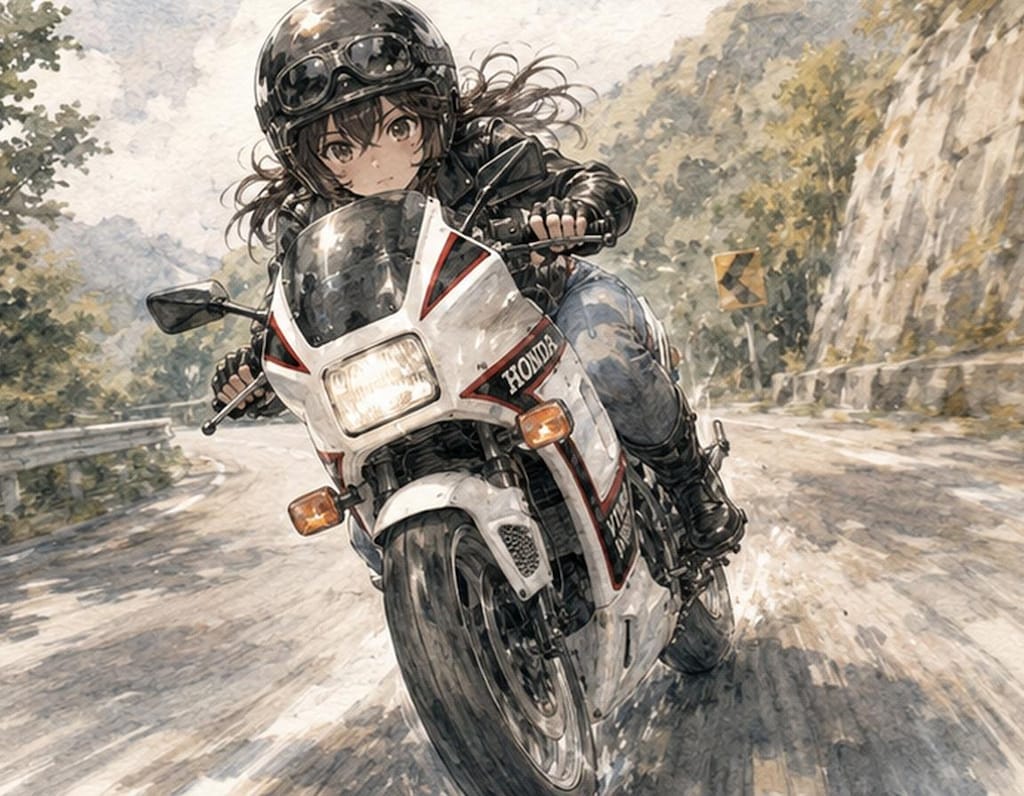 HONDA VT25Fの女の子