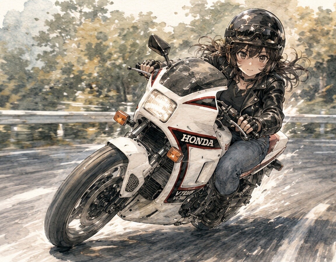 HONDA VT25Fの女の子