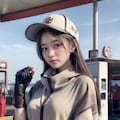 給油中のおポンチョちゃん 5枚目