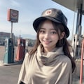 給油中のおポンチョちゃん 4枚目