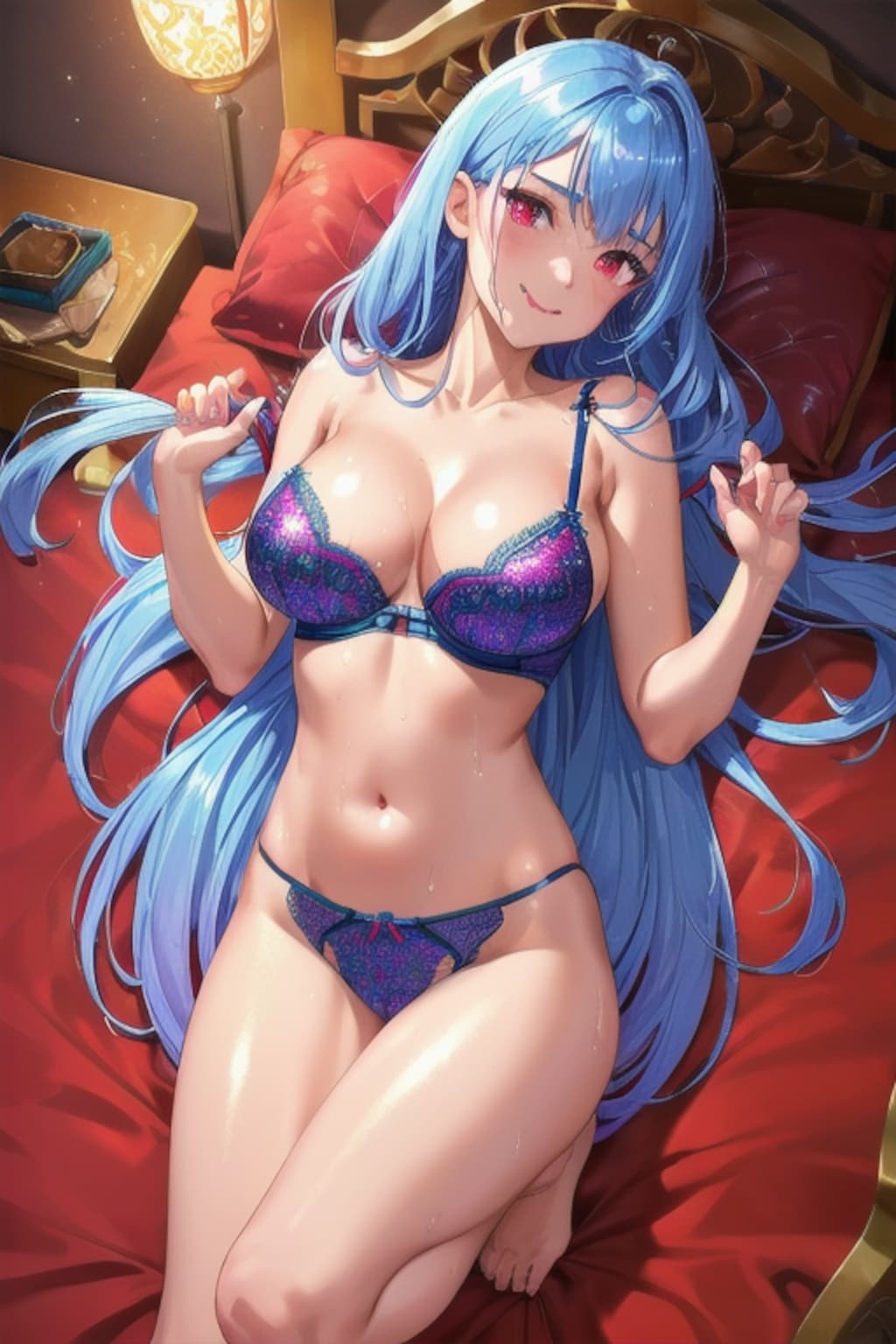 下着姿のお姉さん7-2（イラスト編）