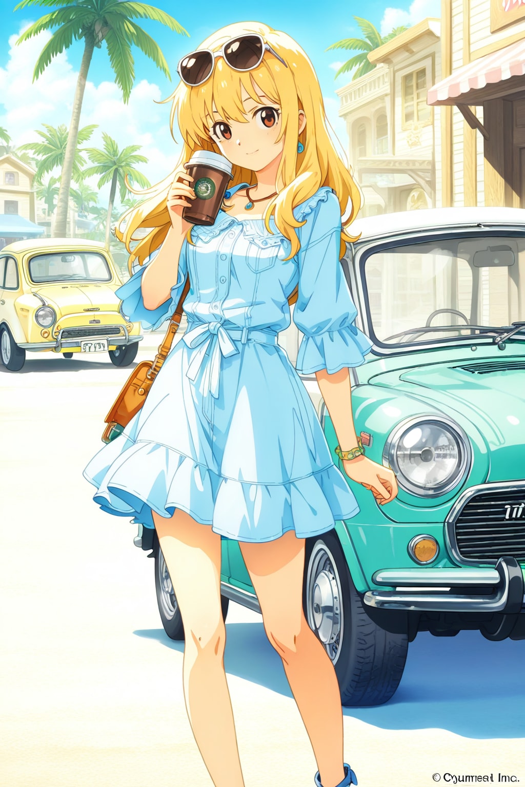 リゾートの彼女