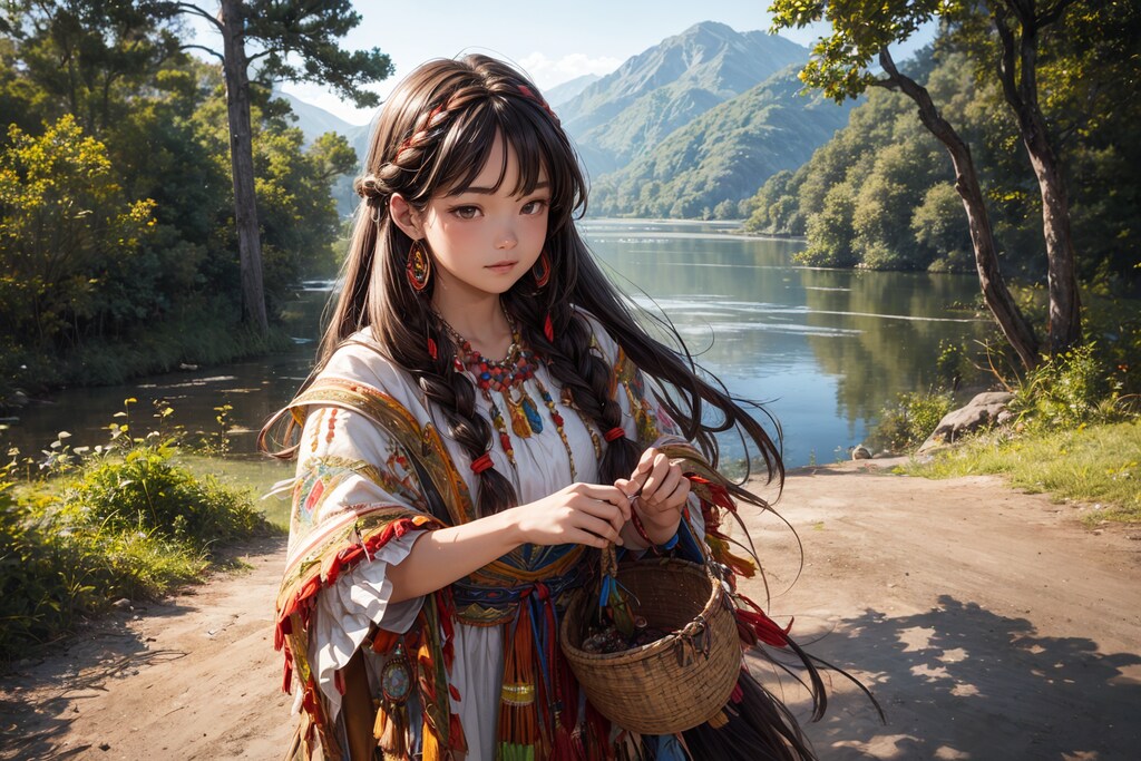 ネイティブアメリカンな少女（BreakDomainRealistic r2333版)