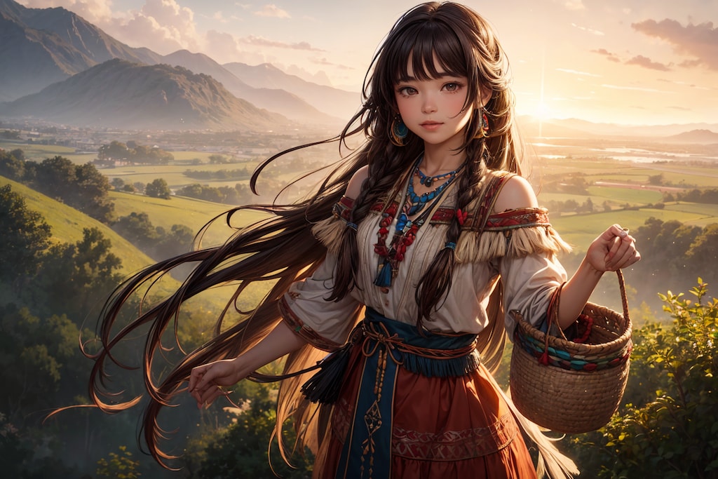 ネイティブアメリカンな少女（BreakDomainRealistic r2333版)