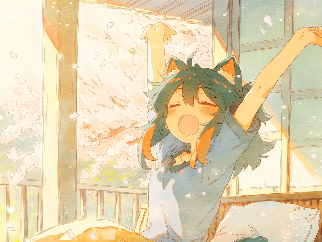 春の目覚め（３）翠鈴　niji7