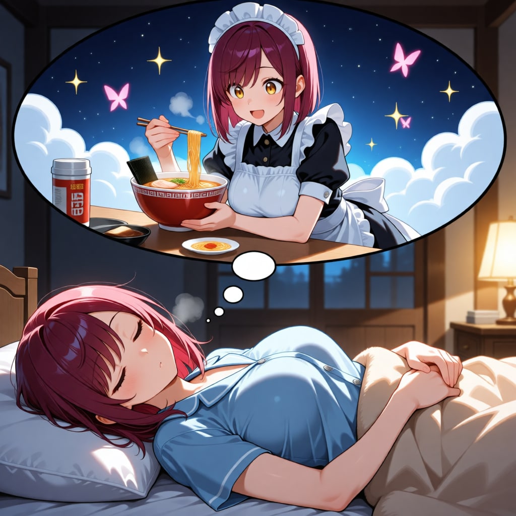 おやすみなさい（挨拶メイドの芽衣ちゃん）