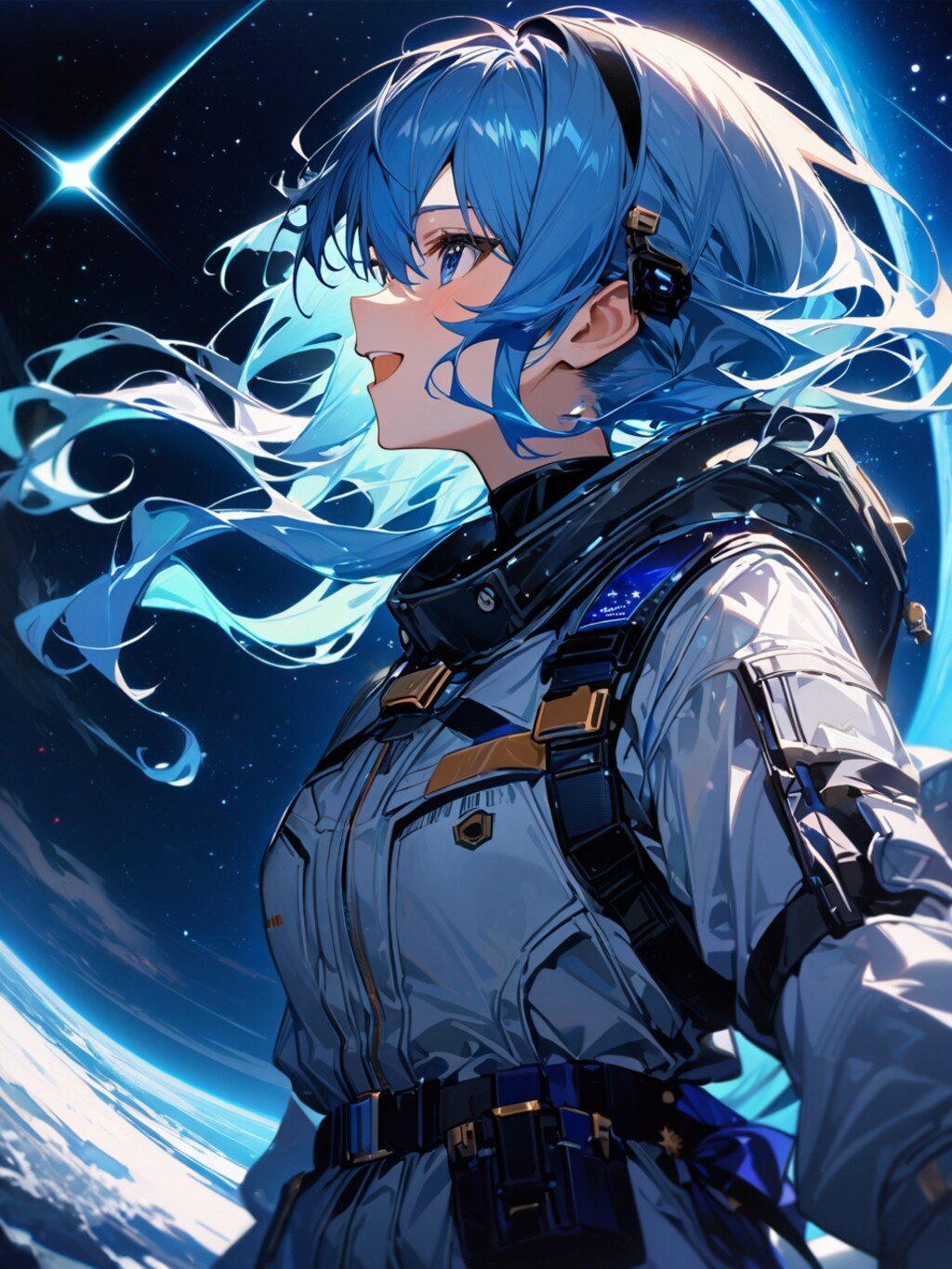 遥か高い所に在る星街すいせい【ホロライブ・星街すいせい】