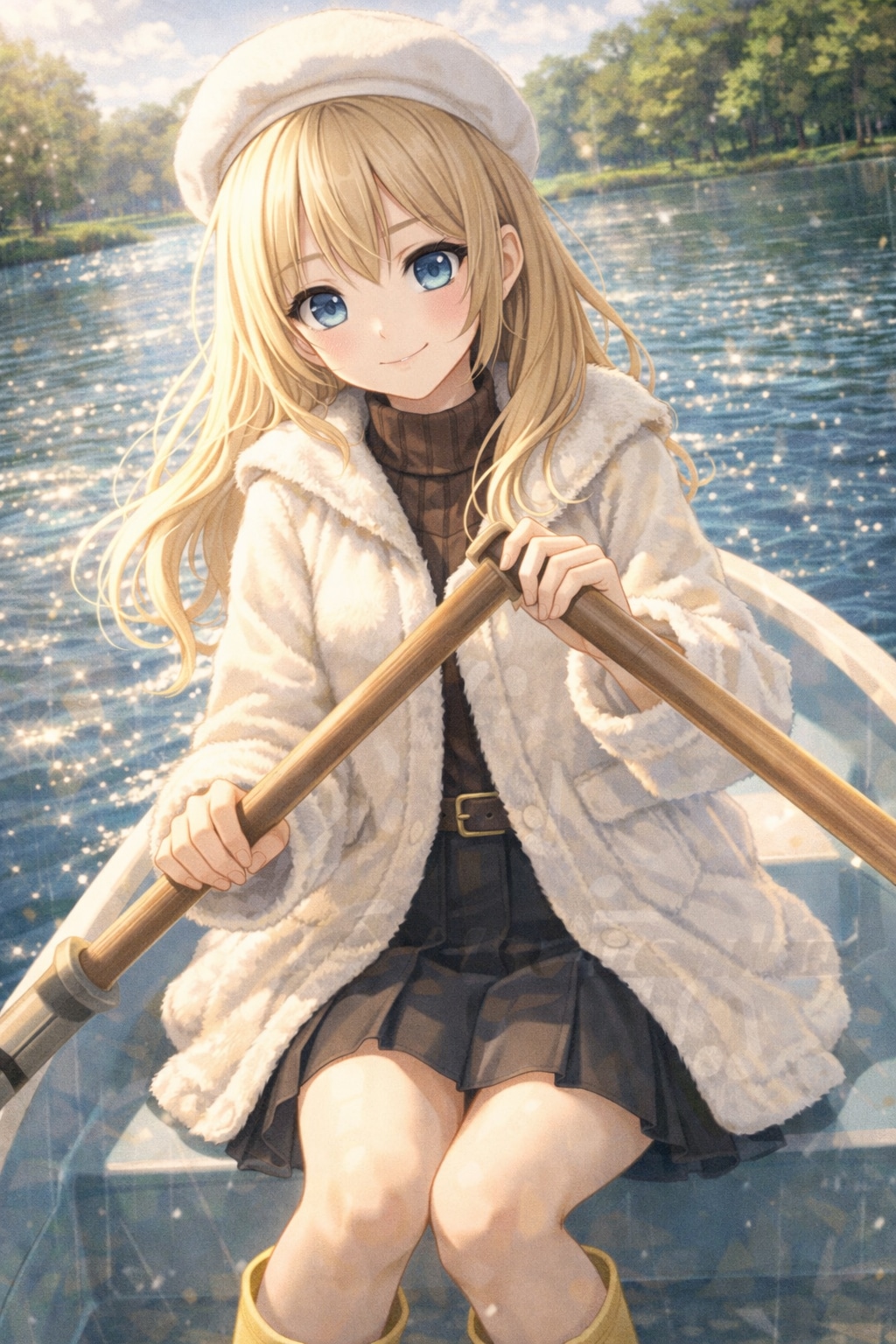 ボートでデート