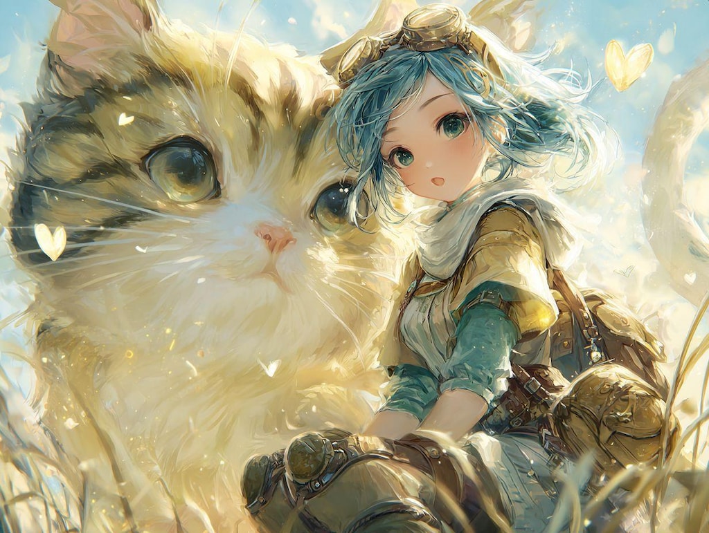 旅の途中の冒険者-絵画風